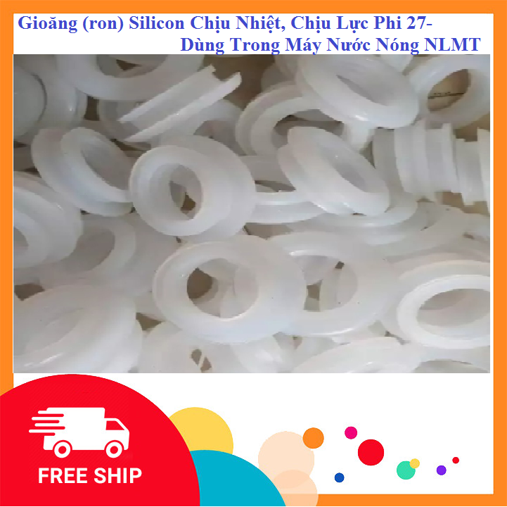 Combo 3 Cái - Gioăng (ron) Silicon Chịu Nhiệt, Chịu Lực Phi 27 -Dùng Trong Máy Nước Nóng Năng Lượng Mặt Trời