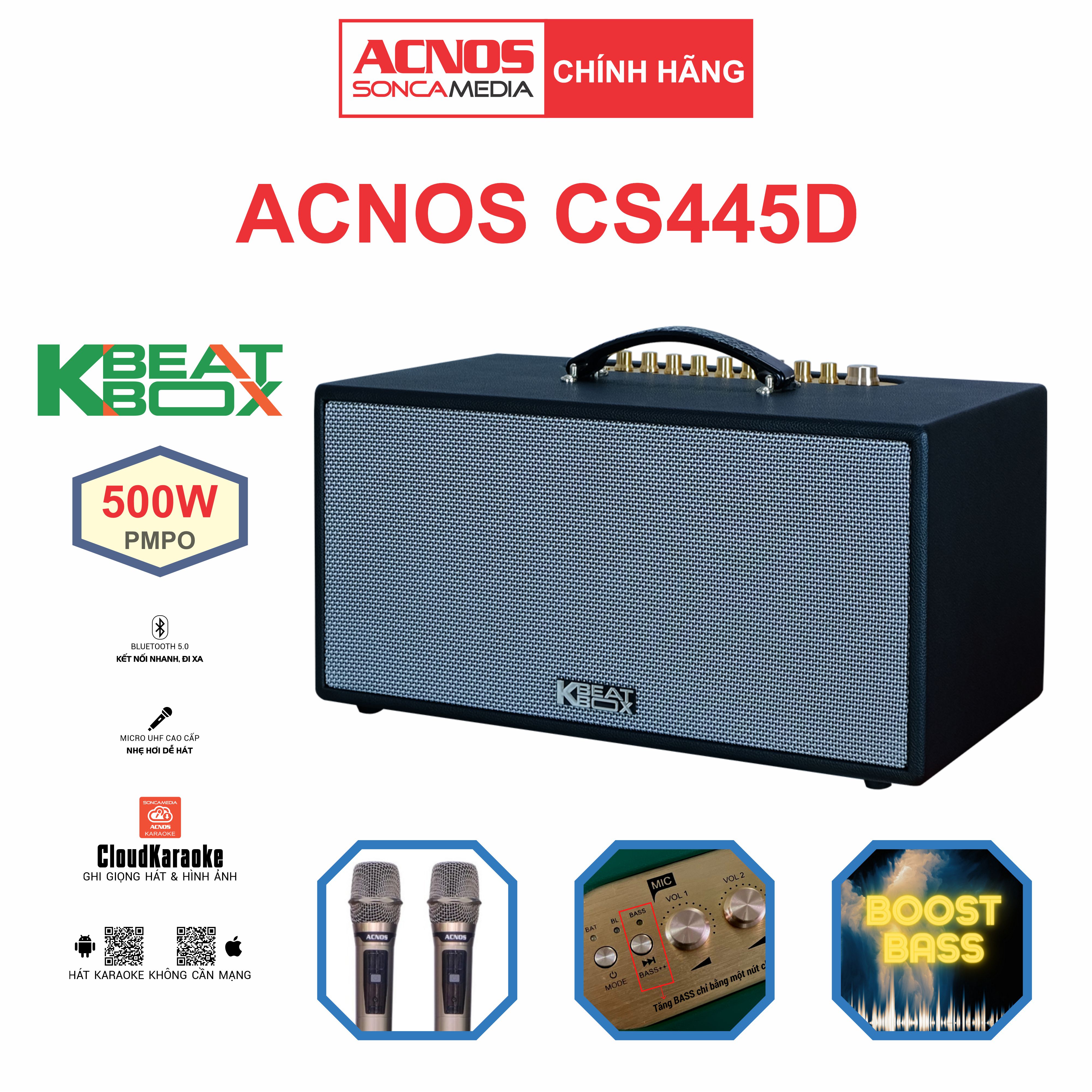 Dàn âm thanh di động xách tay ACNOS CS445D