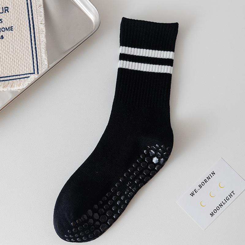 Bông Mid-Tube chuyên nghiệp Không trượt băng Yoga vớ Pilates vớ trong nhà Vớ Fitness SOCKS SOCKS ĐÀO TẠO KHAI THÁC THAM GIA Color: Dark Gray Size: 35-39 Yards