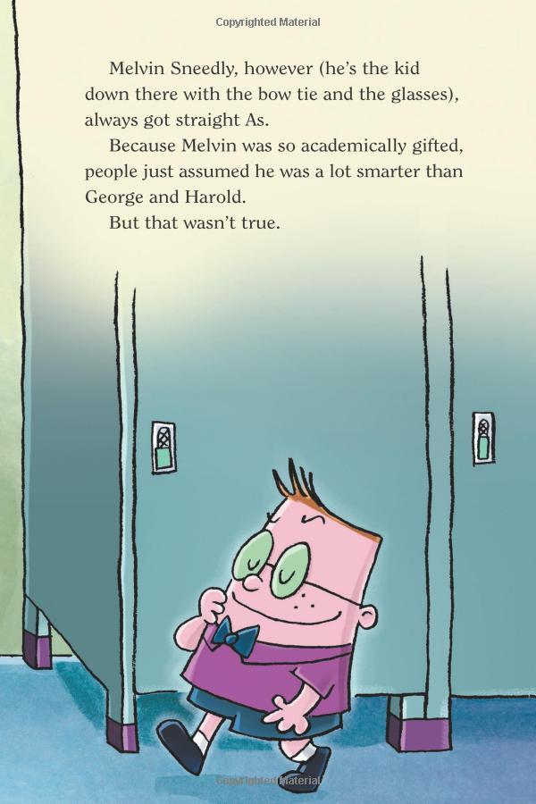 Sách Captain Underpants And The Big , Bad Battle Of The Bionic Booger Boy - Part 1: The Night Of The Nasty Nostril Nuggets (Captain Underpants Book 6)