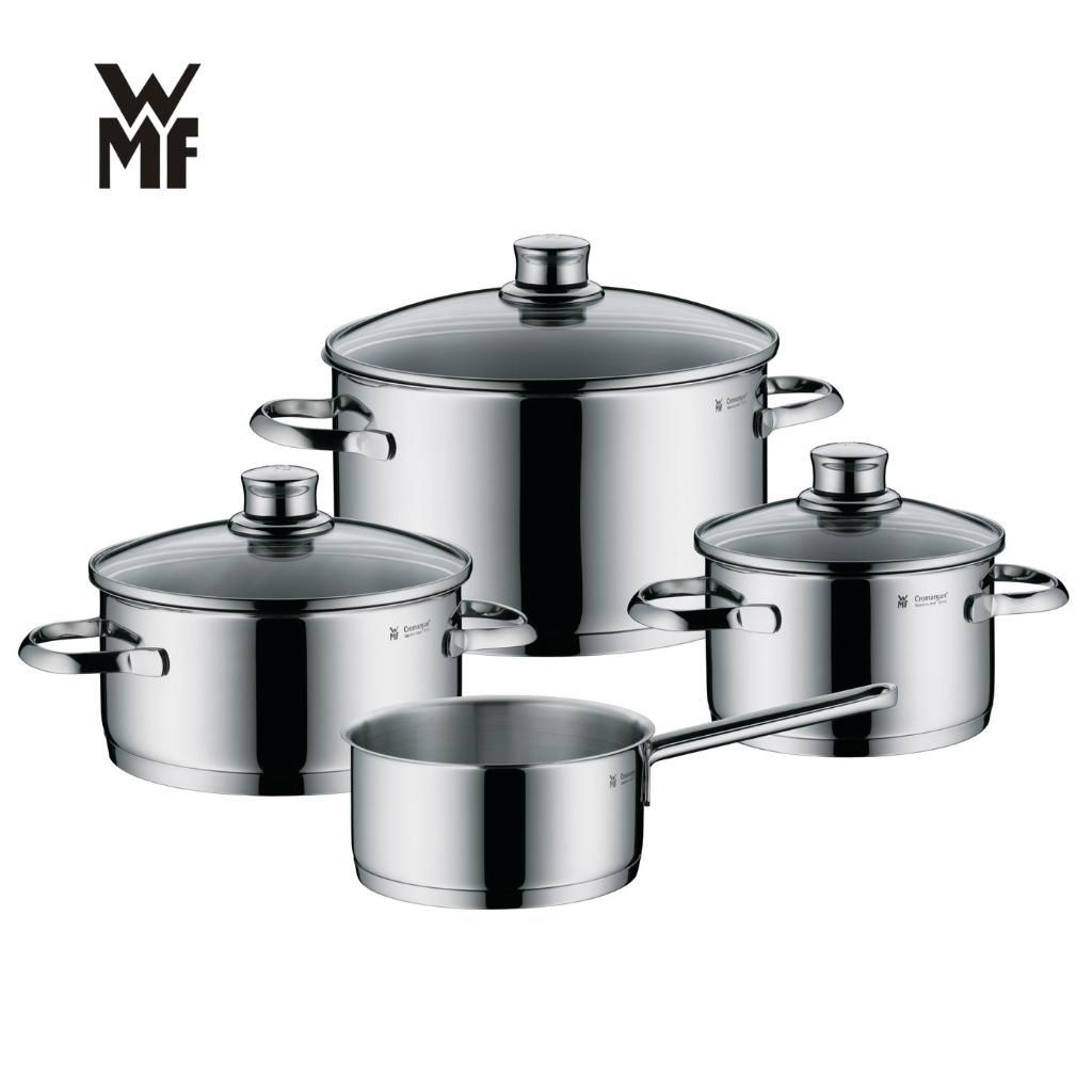 Bộ Nồi Đáy Từ WMF Saphir 4 Món Cookware Set Đáy 3 Lớp Nguyên Khối Dùng Cho Mọi Loại Bếp Size 24,20,16,16cm - 0725116380