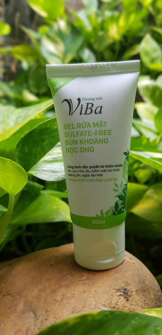  Gel Rửa Mặt Dịu Nhẹ Sulfate-Free Bùn Khoáng Nọc Ong  Viba