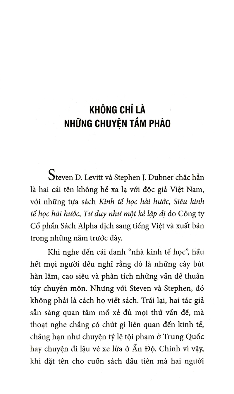 Khi Nào Cướp Nhà Băng - Những Nhà Kinh Tế Học Hài Hước Nhìn Thế Giới Như Thế Nào