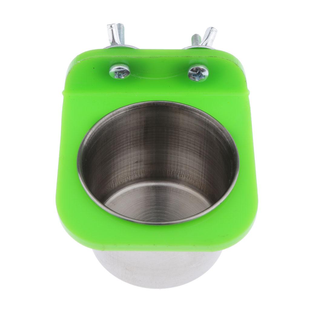 2X Pet Bird Parrot Automatic Water Feeder Feeding Cups for Small to Large