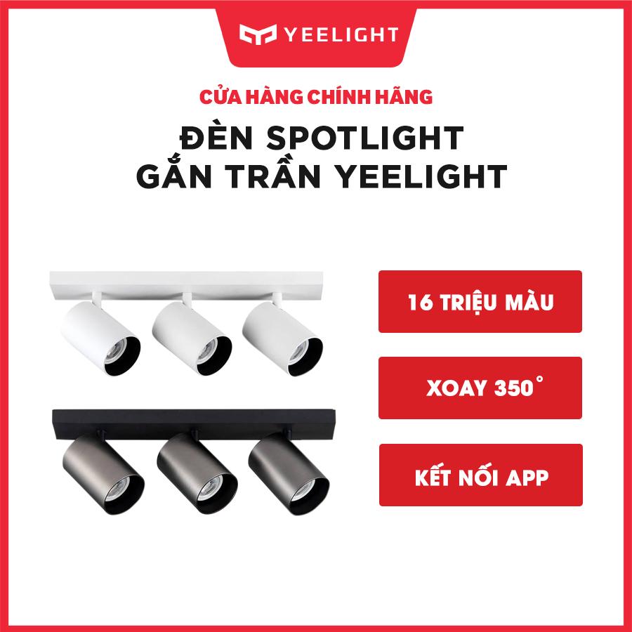 Đèn Spotlight gắn trần Yeelight 16 triệu màu, xoay 350 độ, BH 12 tháng