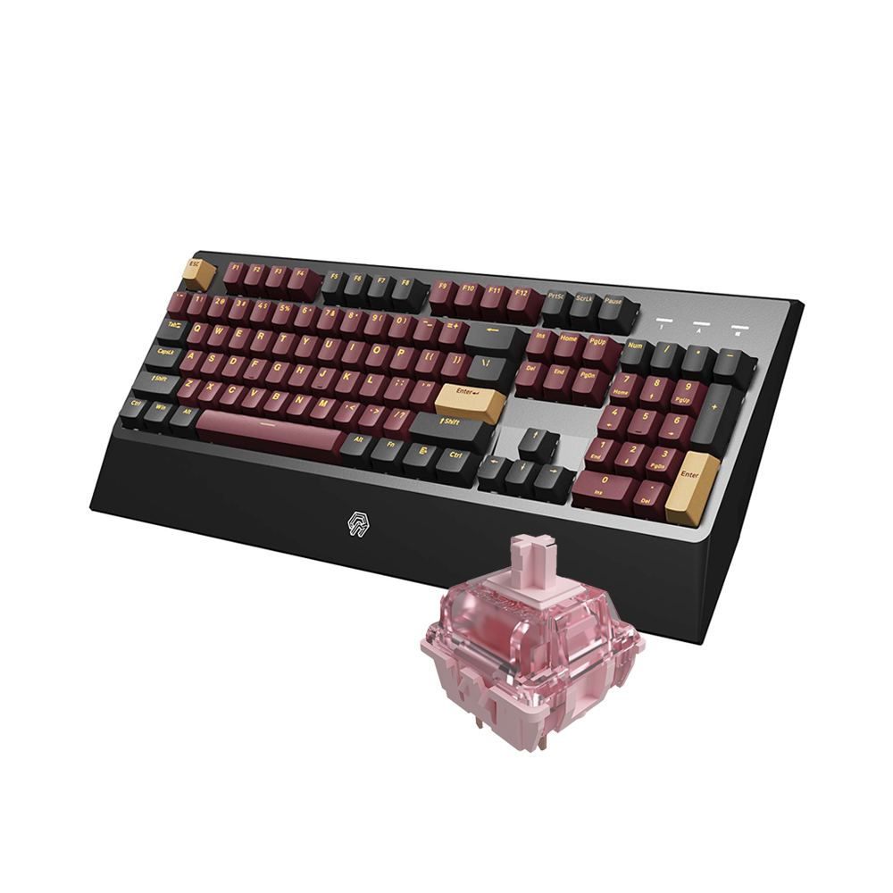 Bàn phím cơ Mojike GK1 Black Red _Hàng chính hãng