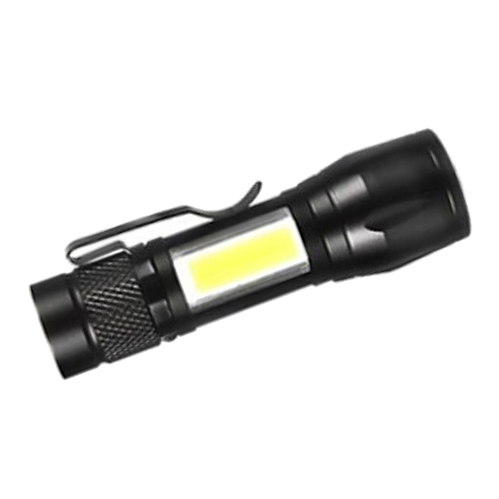 Rechargeable COB LED Slim Work Light Bright Flashlight Camping Outdoor Mini Lamp