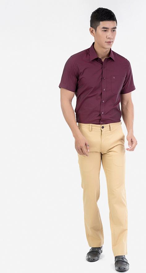 Quần Khaki Nam Không Ply Ống Ôm Khatoco Q2M528S0-VNMA001-1907-006