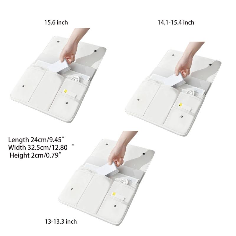 67JA Kẹp Túi Đựng Laptop Với Nhiều Ngăn Nhẹ Máy Tính Đựng Máy Tính Xách 13 ''-15.6 Inch Chống Thấm Nước
