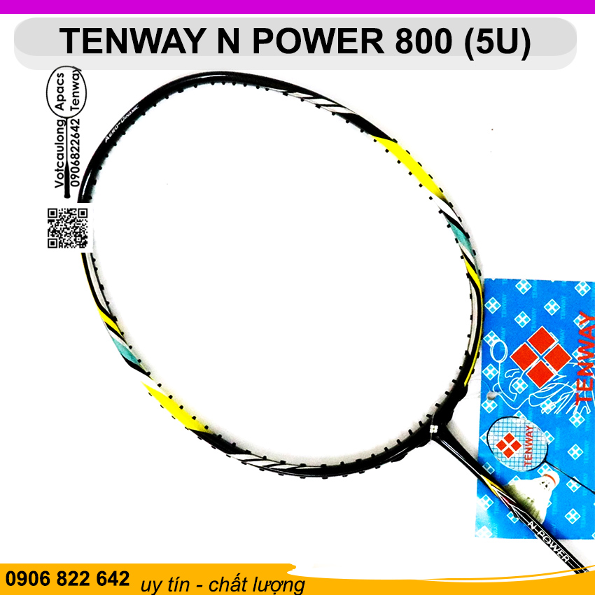 Vợt cầu lông Tenway N Power 800 (5U) | Vợt nặng đầu thiên công, thân to trợ lực đập cầu