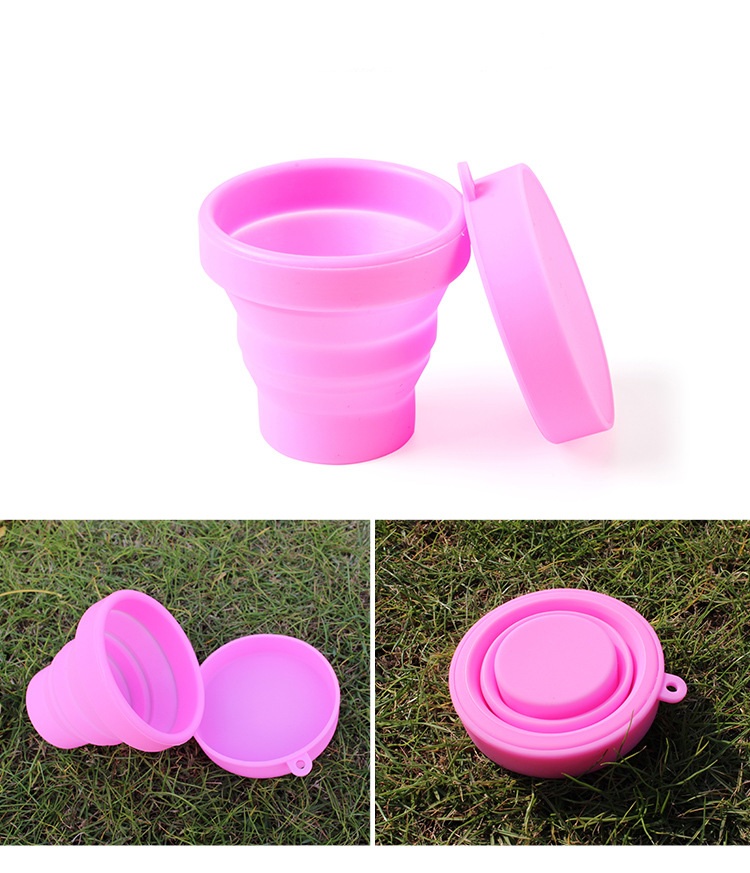 Cốc gấp silicone AoTu - AT8854 tiện dụng cắm trại, dã ngoại, du lịch, trong nhà, văn phòng