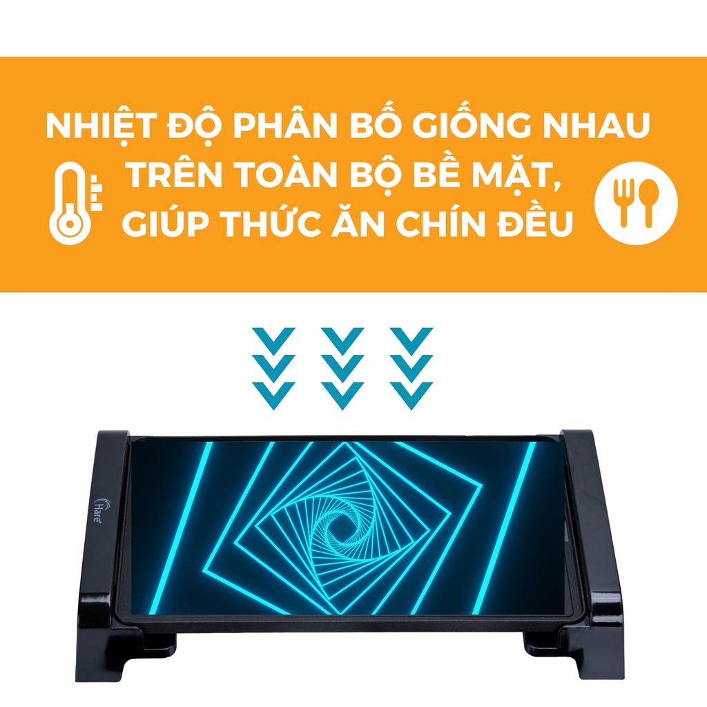 Bếp nướng dùng điện BBQ1503 - thương hiệu Hare - bảo hành 12 tháng