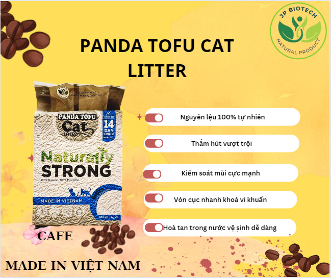 Cát vệ sinh hữu cơ Tofu Panda 2,4kg/7L