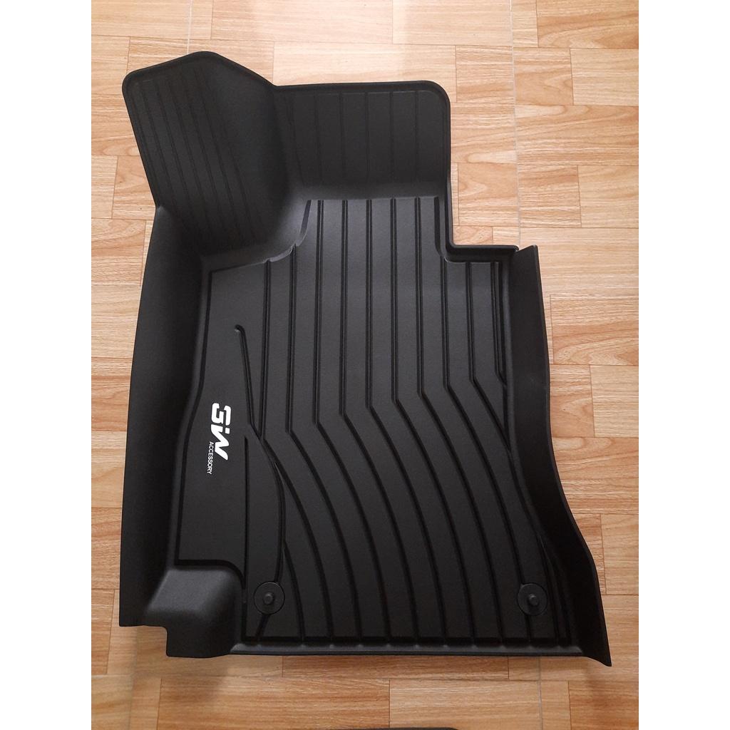 Thảm lót sàn xe ô tô Mercedes E 2009+ 2015- đến nay Nhãn hiệu Macsim 3W chất liệu nhựa TPE đúc khuôn cao cấp - màu đen