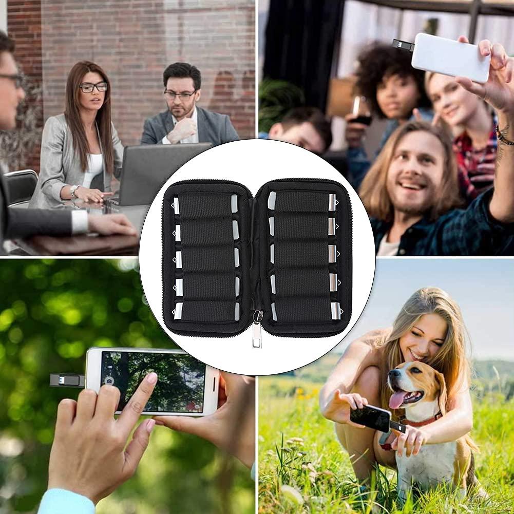 Túi lưu trữ 2PCS cho khóa USB, túi tổ chức khóa USB, túi lưu trữ khóa USB U Etui cho USB/Pendrive/Gig Drive/Jump Drive Key