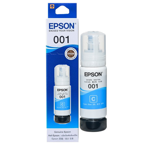 Mực in Epson 001 (C13T03Y200) Cyan Ink Bottle  - Dùng cho Epson L4150, L4160/ L6160/ L6170/ L6190/ L6191 - Hàng chính Hãng