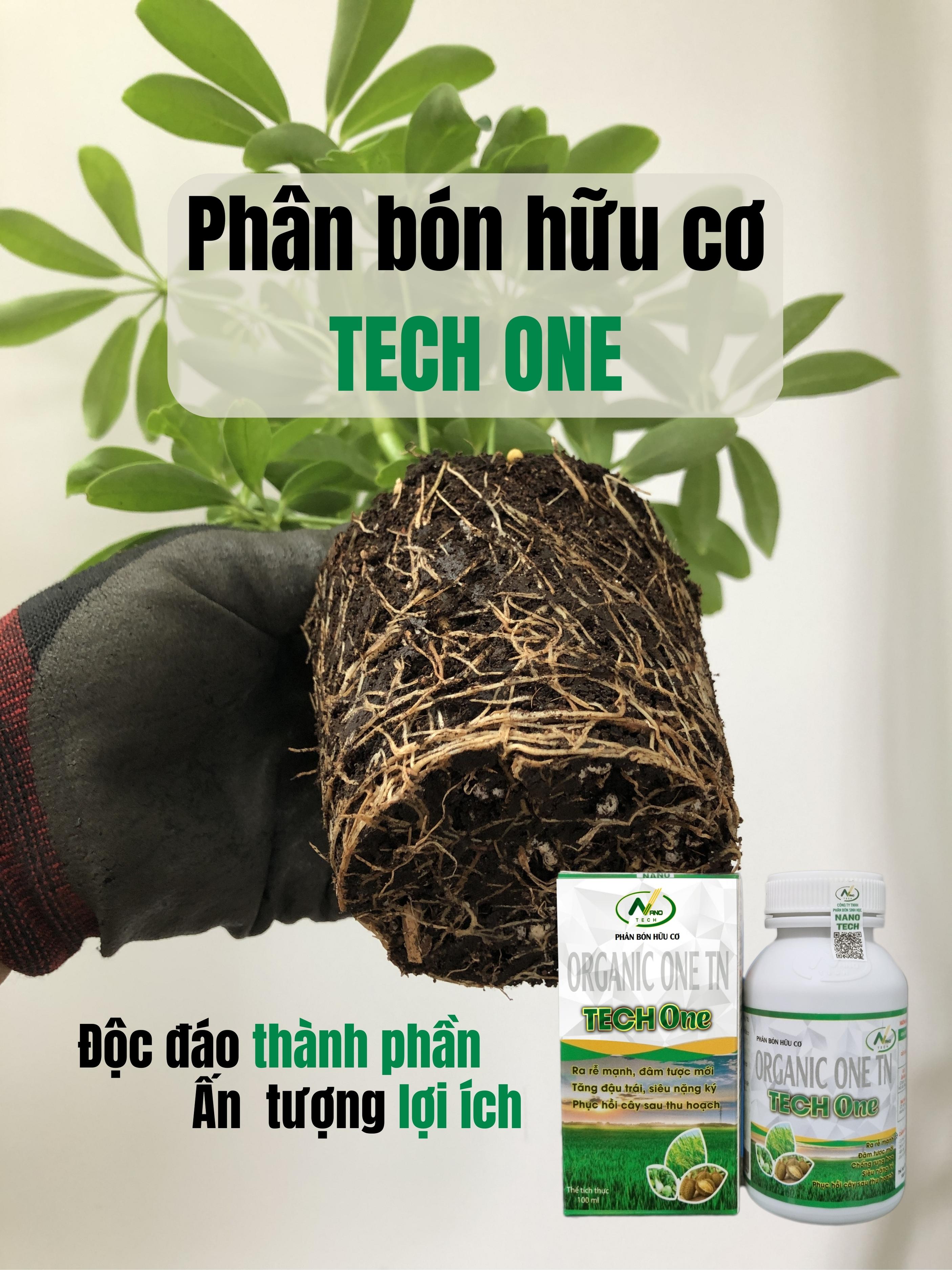 Phân bón hữu cơ Nano Organic One TN TECH ONE giúp kích rễ, đâm chồi, tăng ra hoa, đậu trái và tăng sức đề kháng cho cây