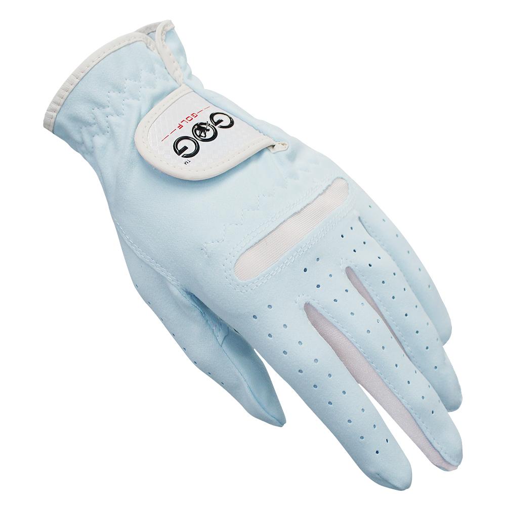 Gói 1 GOG GĂNG TAY GOLF 2 Màu Chuyên Nghiệp Chất Liệu Vải Mềm Thoáng Khí Cho Nữ Ngoài Trời Huấn Luyện Golf Tiếp Liệu Miễn Phí Vận Chuyển Color: 1 Pair Blue Size: 21 X-Large