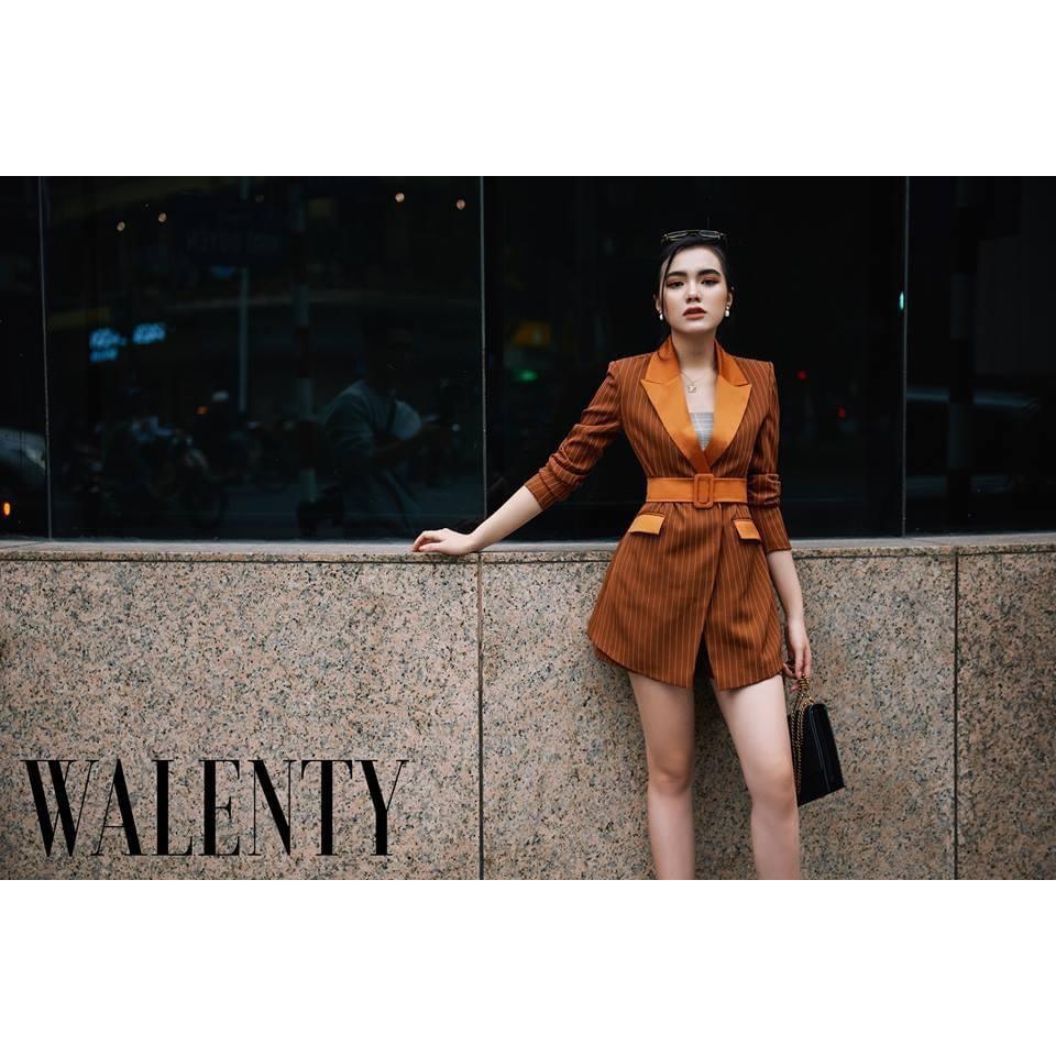 WALENTY - Blazer Copper Masculine - Áo vest kẻ sọc