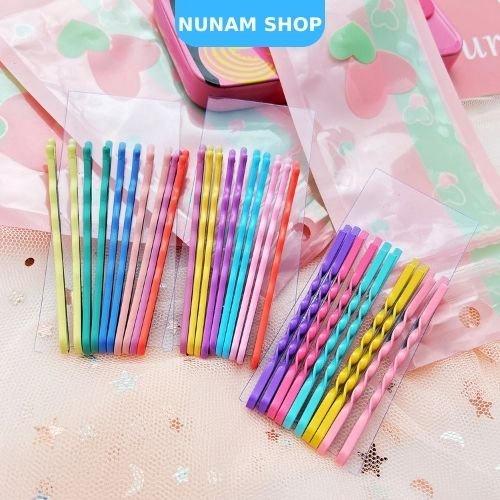 Set 10 kẹp tăm màu sắc trẻ trung năng động Hàn Quốc Nunam Shop