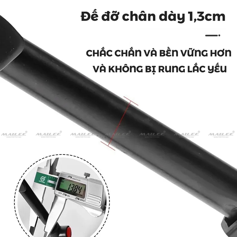 Chân chống 2 chân cho xe đạp hợp kim thép lắp gắn giữa HS-037A, có điều chỉnh 36cm - 40cm cho bánh xe 24 đến 29inch - Mai Lee