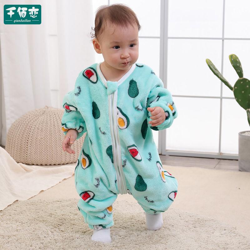 2021 Đầm Ngủ Túi Xe Đẩy Trẻ Em Bao Cho Bé Sơ Sinh Hoa Văn Hoạt Hình Trẻ Em Giường Chơi Chia Chân Mùa Đông Ấm Áp Chống Tipi sleepsacks