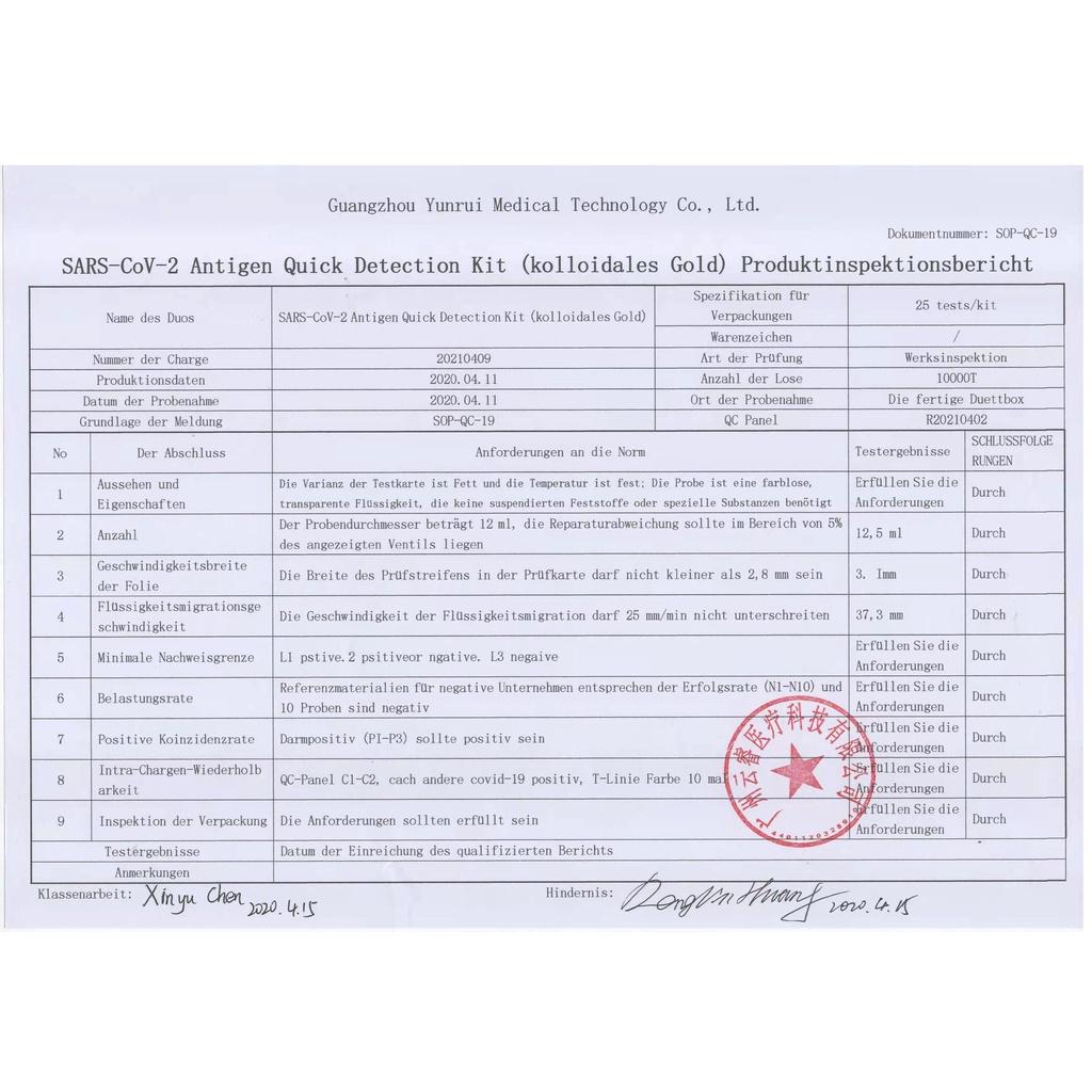 Combo 10 Bộ Test Nhanh Kháng Nguyên Tại Nhà - Bộ Test Nước Bọt Antigen, Công Nghệ Đức Độ Chính xác cực cao