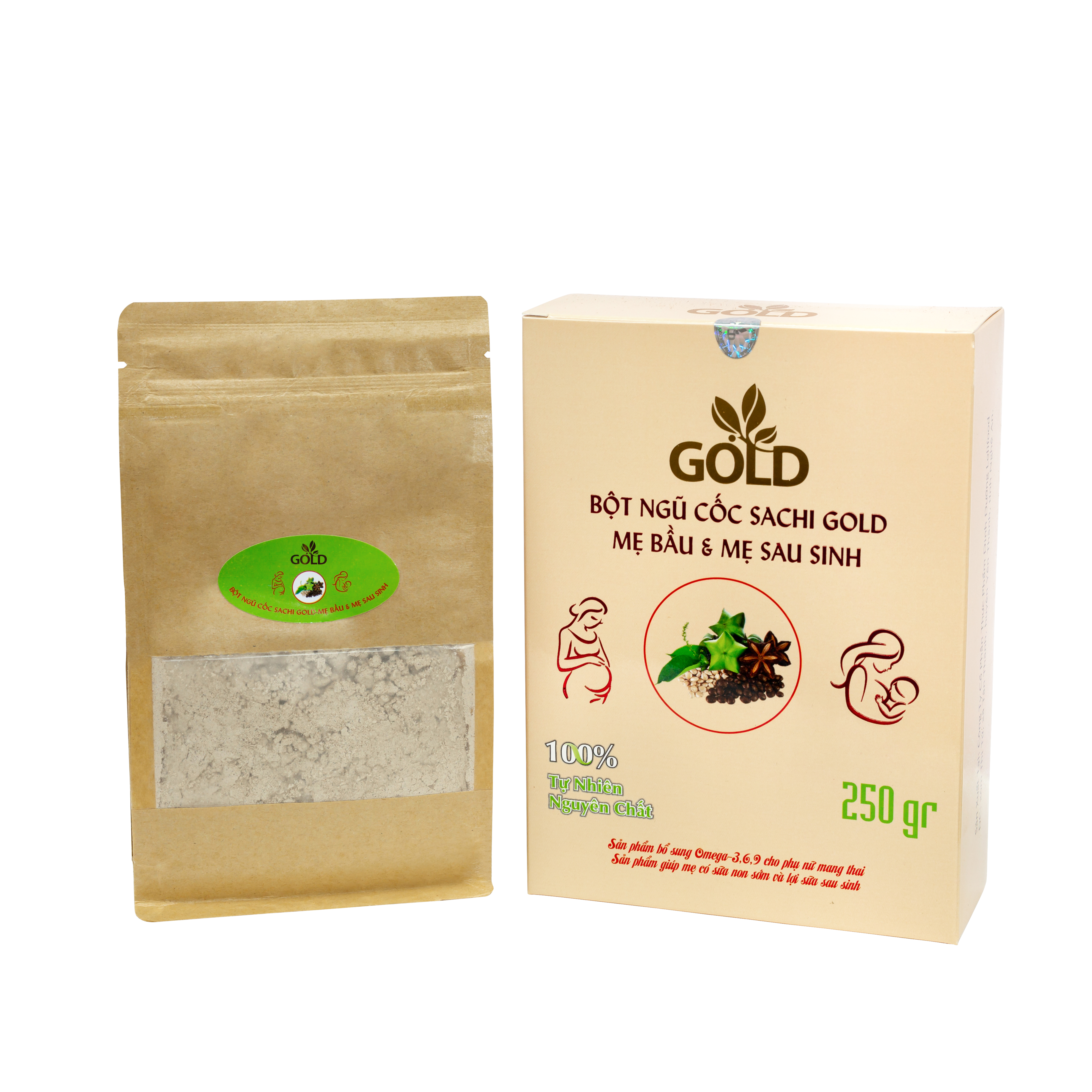 Bột Ngũ Cốc Sachi Gold - Mẹ Bầu &amp; Mẹ Sau Sinh 250 gr