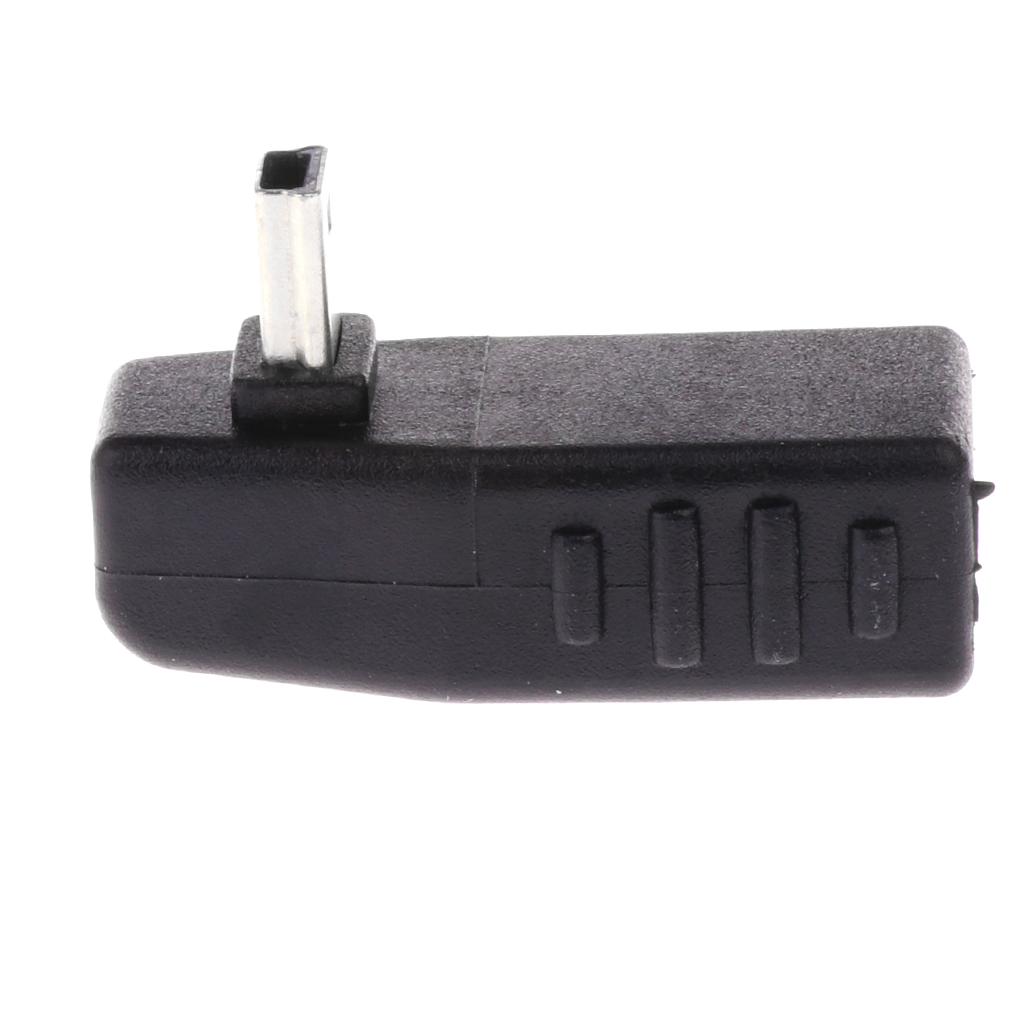 90 Degree Right Angle Mini USB Male to USB Female OTG Adapter Connector