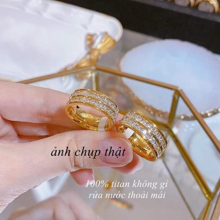 Nhẫn Titan PT Jewelry &amp; Accessories N21 Women Nữ không đen không gỉ - Cao Su chiếc trang sứ