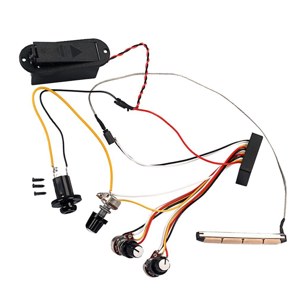 3 Band EQ Preamp Circuit with 3 Potentiometer For Guitar Pickup