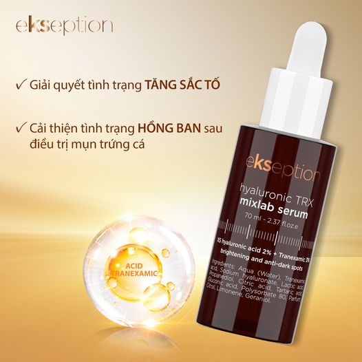 Tinh chất ngừa mụn kiểm soát nhờn EKSEPTION Hyaluronic ZnPCA Mixlab Serum 70ml