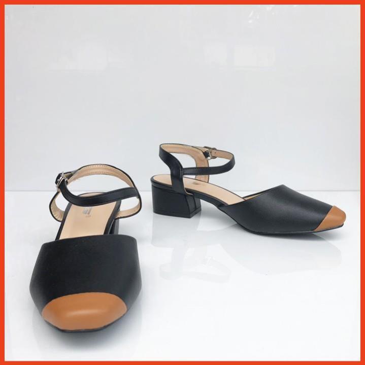 TLG Sandal nữ 3 phân gót trong siêu dễ thương 21341