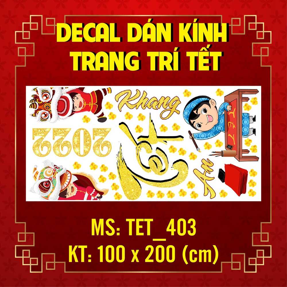DECAL TRANG TRÍ TẾT 2023 COMBO SỐ 6