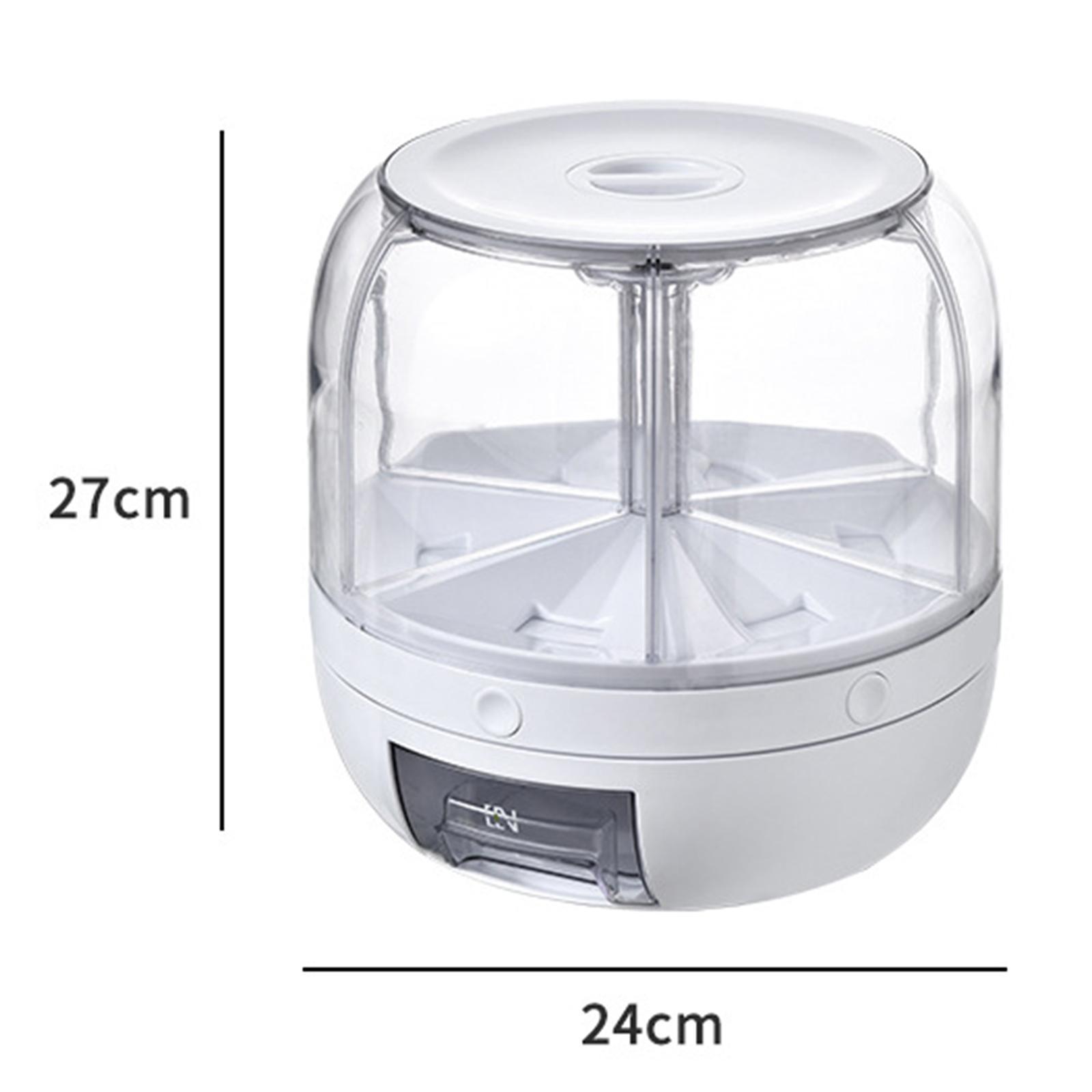 10KG Household Rice Grains Sealed Transparent Storage Box Moisture-proof