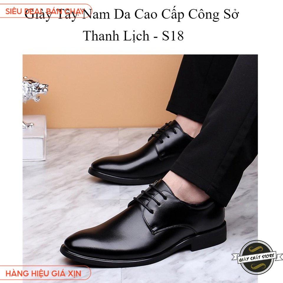 Giày Tây Nam Da Cao Cấp Công Sở Thanh Lịch - S18