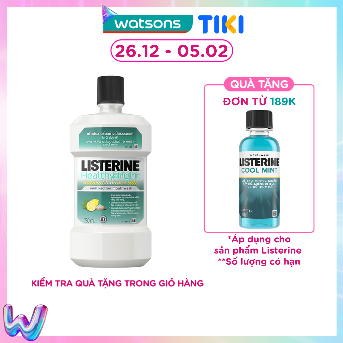 Nước Súc Miệng Làm Trắng Răng Listerine 750Ml