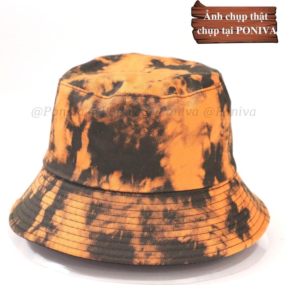 Mũ bucket ️ Nón tai bèo vành cụp phối màu loang 2 lớp form unisex BKL01 nhung tăm Ulzzang Thời trang PONIVA siêu hot