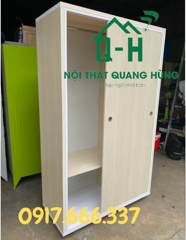 TỦ NHỰA ĐÀI LOAN 3 CÁNH CỬA LÙA MÀU KEM SỒI 1M7X1MX45CM DÀNH CHO GIA ĐÌNH