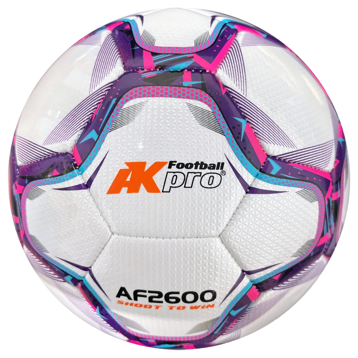 Bóng đá AKpro AF2600 Tím số 4,5 - Tặng kim bơm