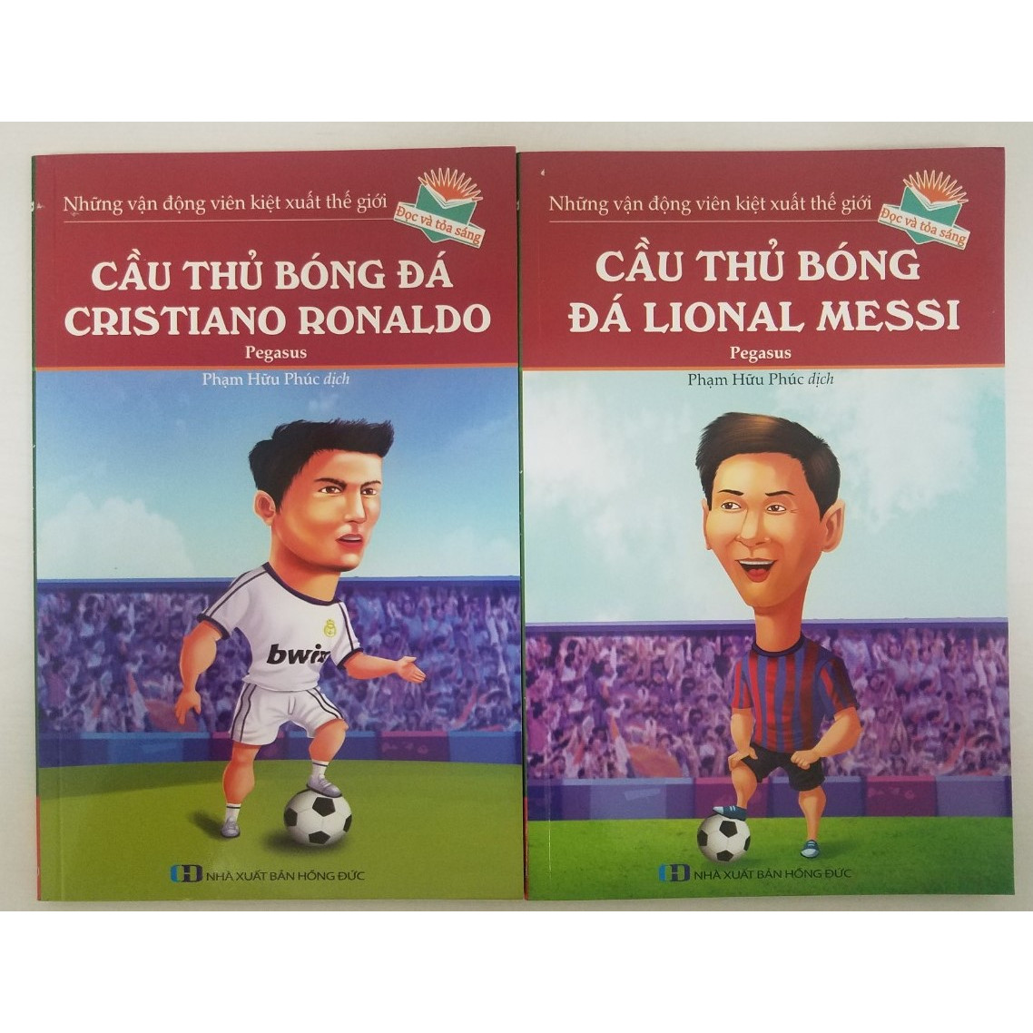 Combo Những Vận Động Viên Kiệt Xuất Thế Giới: Cầu Thủ Bóng Đá Cristiano Ronaldo + Cầu Thủ Bóng Đá Lional Messi