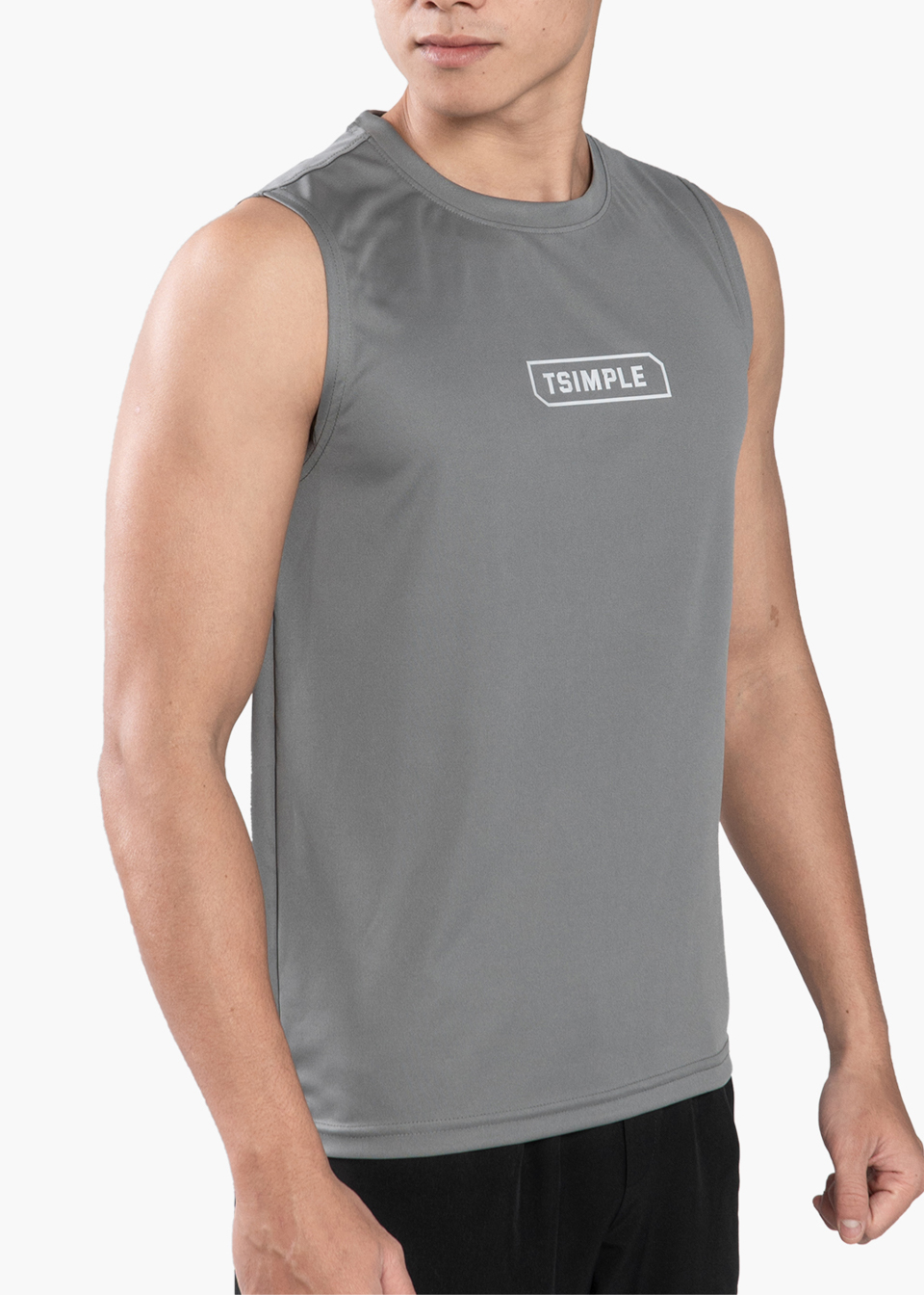Áo Ba Lỗ Tank Top Thể Thao Nam T-SIMPLE Ver.01 (Màu Xám)
