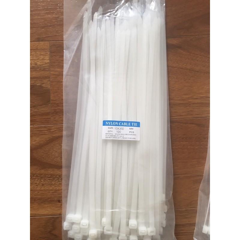 Túi 100 sợi dây rút nhựa 35cm bản to dày, chắc chắn