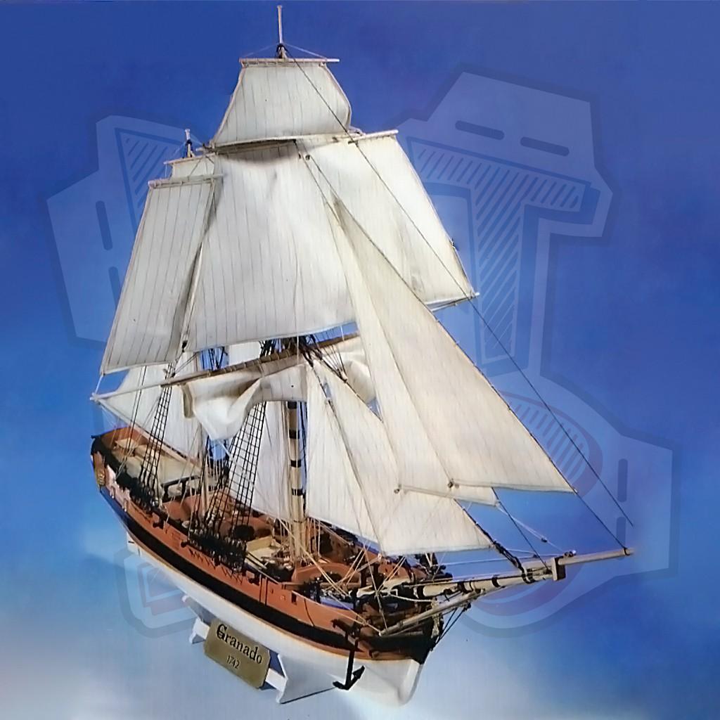 Mô hình giấy tàu thuyền quân sự HMS Granado (Shipyard 002)