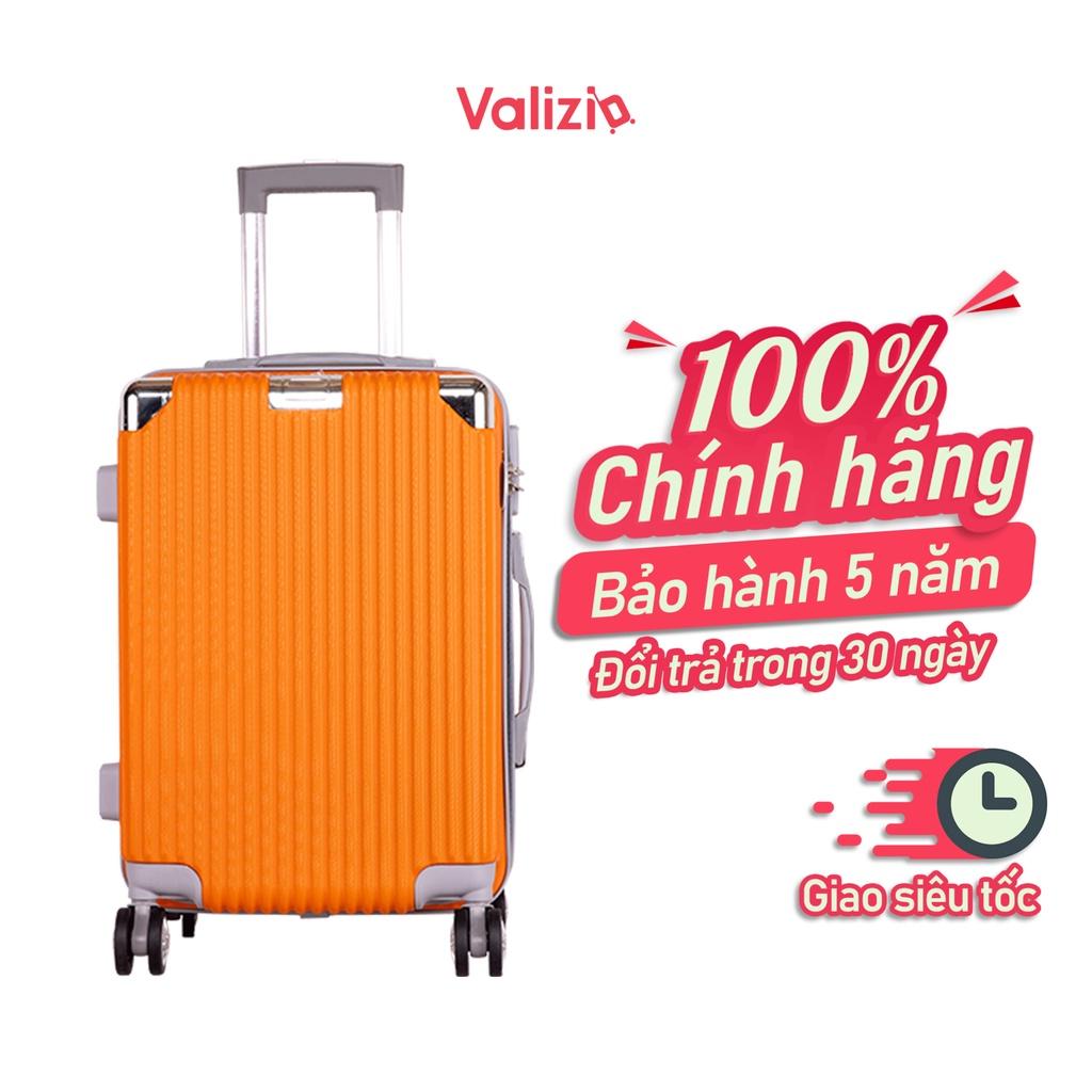 VALIZIO - Vali kéo du lịch 841 chống va đập siêu bền, tay kéo nhôm không rỉ sét size 16 và 20 inch