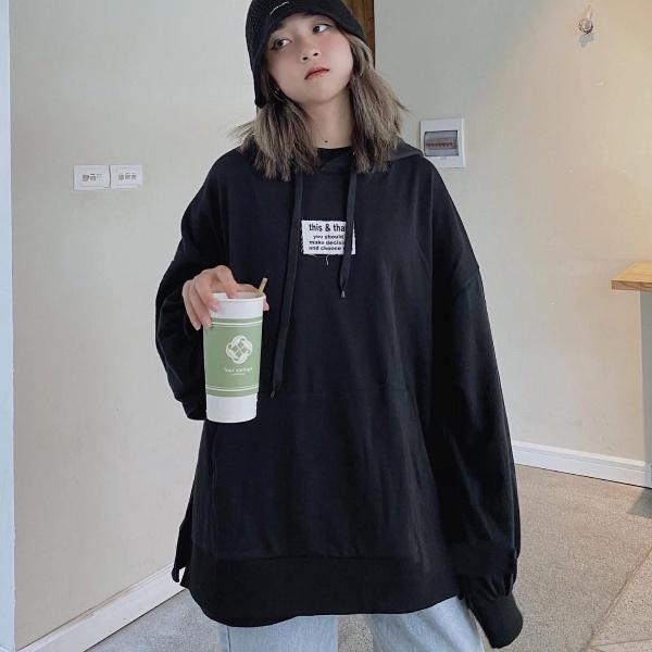 Áo Hoodie Nữ Form Rộng GOUS OFFICIAL Hoodie Vải Da Cá Mềm Mịn Phong Cách Trẻ Trung Chất Liệu Thoáng Mát THAT- 1643