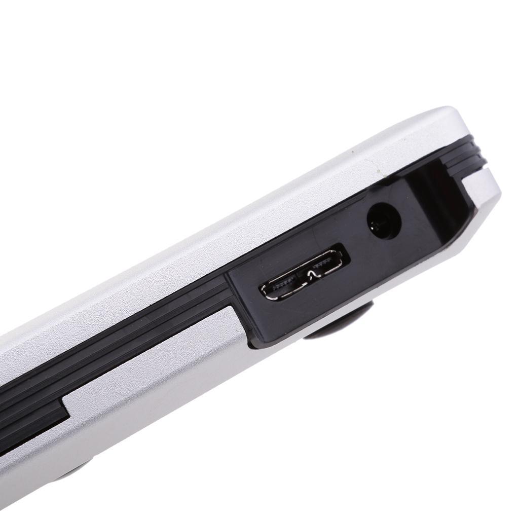 External CD Drive Burner CD Player CD ROM DVD-RW Rewriter with Aluminum Housing