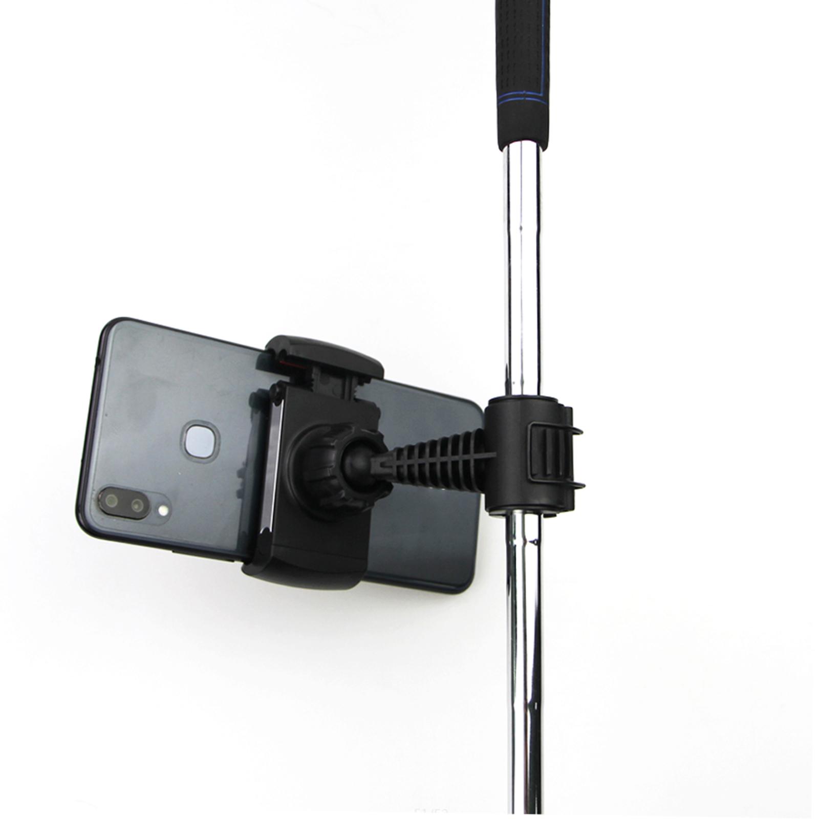 Universal Golf Cell Phone Camera Holder Clip Record Golf Swing Training Aid Easy to Set Up, 360 Degree Rotatable