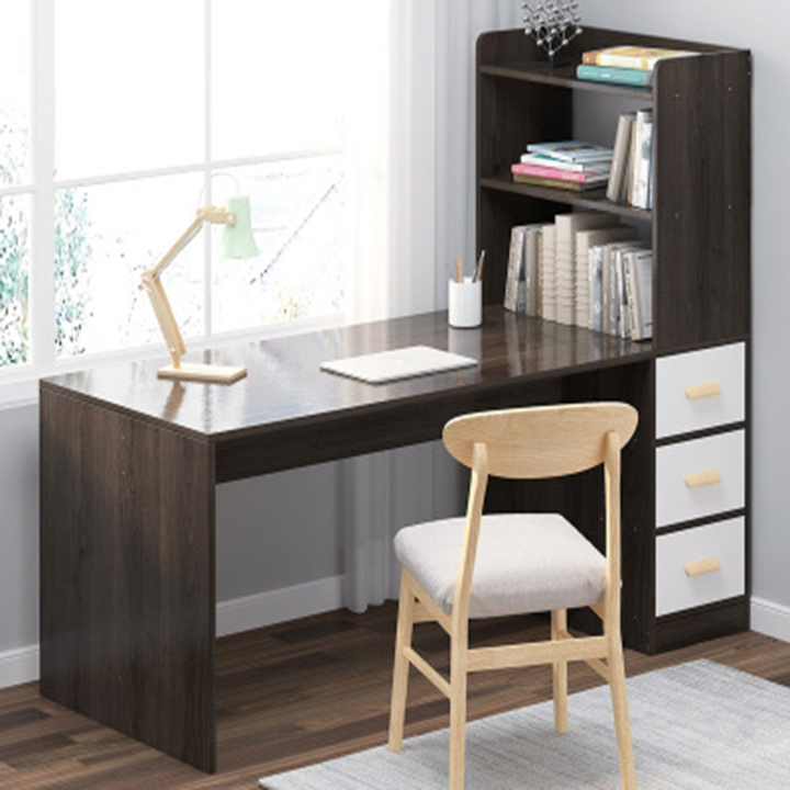 Bàn Làm Việc 1m4 Tại Nhà Kèm Tủ Đa năng Gỗ Cao Cấp - Bàn Học Có Ngăn Kéo Để Đồ Cất Giữ Tài Liệu BAH008 Giao màu ngẫu nhiên