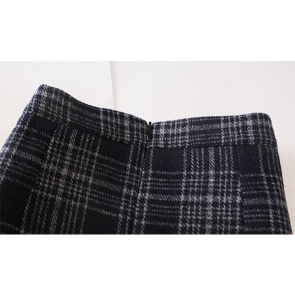 Chân váy dạ xòe midi kẻ sọc Quảng Châu size S - 2XL cho nữ CV213